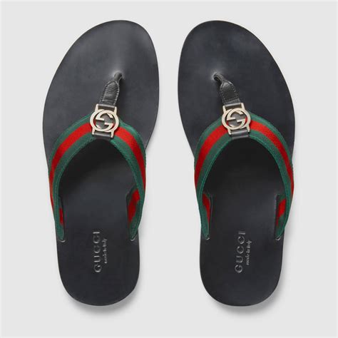 gucci men's slip on sandals|Slip Ons Men's Gucci Shoes .